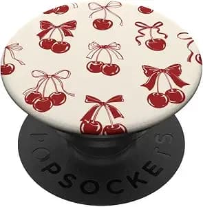 Popsockets Phone Grip – Vintage Cherry Bows Popsockets Adhesive Popgrip