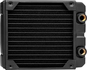 Corsair Hydro X Series, xr5 140 Mm Water Cooling Radiator (Single 140mm Fan Mounts, Premium Copper Construction, Polyurethane Coating, Integrated Fan Screw Guides) Black