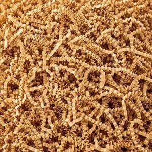 Sukh Brown Crinkle Paper Filler - Shredded Paper, Gift Basket & Box Wrap - Confetti Stuffing For Christmas, Halloween, Thanksgiving, Valentine'S Day, Easter, Mother'S Day, Wedding, Birthday,5oz