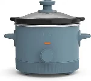 Bella 1.5qt Manual Non-Toxic Slow Cooker With 3 Heat Settings, Surf