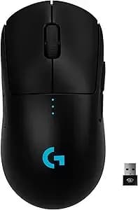 Logitech G Pro Wireless Gaming Mouse With Esports Grade Performance, Ergonomic Ambidextrous, 4-8 Programmable Buttons, And Hero 25k Sensor (Renewed)