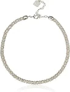 Anne Klein Women'S Collar Chain Necklace, Statement Fashion Jewelry With Adjustable Extender For Everyday, Office, And Evening Wear