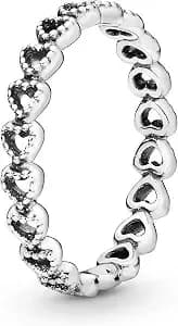 Pandora Linked Love Ring, Sterling Silver, Size 5