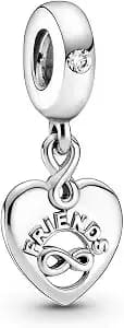 Pandora Friends Forever Heart Dangle Charm