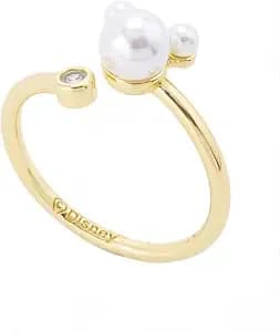 Disney Mickey Mouse Ring - This Officially Licensed Mickey Mouse Ring Is Crafted From Plated Metal With Crystal And Pearl Accents.