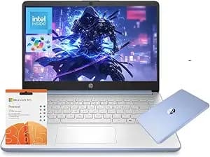 Hp 14" Laptop, Intel Processor n150 (Beat i3) 4gb Ram 128gb Ufs 1-Year Office 365 Copilot Ai win11 wifi6 Computer For Creator Business Gaming Student