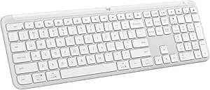 Logitech Signature Slim k950 Wireless Keyboard, Sleek Design, Switch Typing Between Devices, Quiet Typing, Bluetooth, Multi-Os, Windows, Mac, Chrome - Off-White