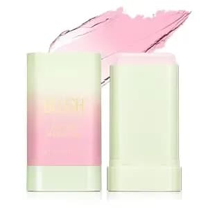 Fyeboo Ph Color Changing Blush Stick, Multi-Purpose Makeup Hydrating Blush Stick Ph-Sensitive Color-Changing Lip Tint, Long-Lasting 24 Hours (1# Shy Pink, 0.6 Oz)