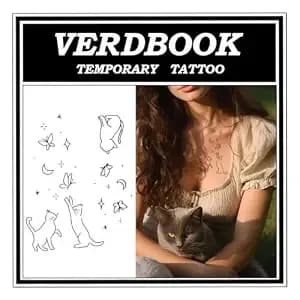 Waterproof Semi Permanent Whisker Magic​ Tattoos Women, 2 Sheets - Realistic Whisker Magic​ Temporary Tattoos Lasting 7-15 Days For Adults Pool Beach Festival Party Cosplay Halloween Vacation