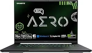 Gigabyte Aero x16, Copilot+ Pc - 165hz 2560x1600 Wqxga - Manufactured By Nvidia Geforce Rtx 5070 - Amd Ryzen Ai 9 Hx 370-1tb Ssd With 32gb ddr5 Ram - Windows 11 Home - Space Gray - 2wha3usc64ah