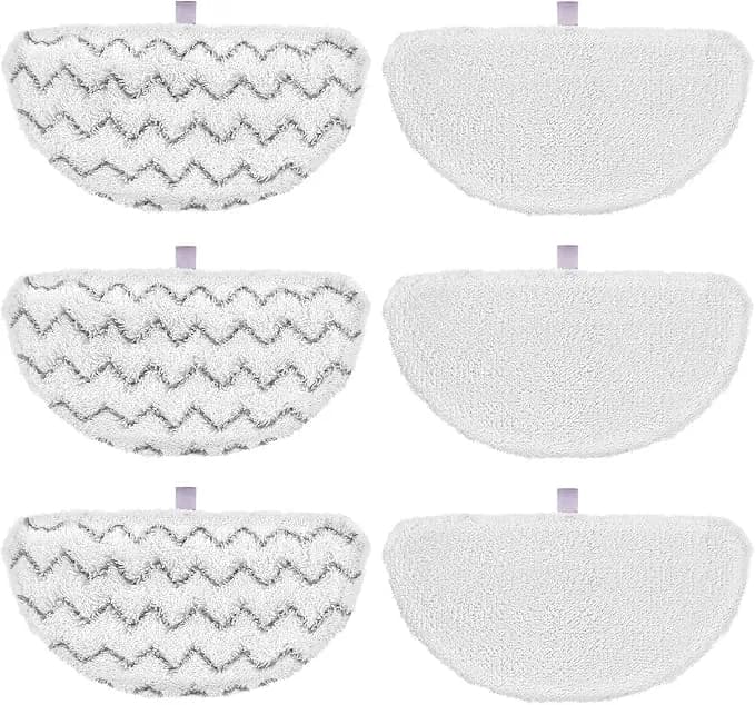 Isingo 6 Pack 1940 Steam Mop Pads For Bissell Powerfresh Steam Mop 1940 - Fit 1806 1544 1440 2075a 2685a 1940w 19404 Series, Model 19402 19408 1940a 1940f 1940q 1940t b0006 b0017, Part #5938#203-2633