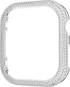 Swarovski Sparkling Case Compatible With Apple Watch®, Silver Tone