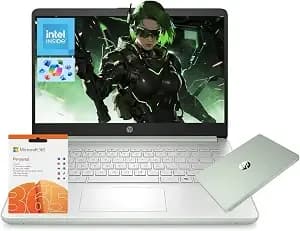 Hp 14" Laptop, Intel Processor n150 (Beat i3) 4gb Ram 128gb Ufs 1-Year Office 365 Copilot Ai win11 wifi6 Computer For Creator Business Gaming Student