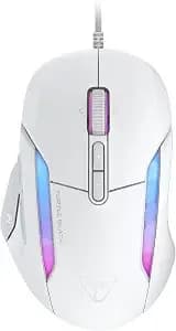 Turtle Beach Kone Ii Wired Ergonomic Rgb Pc Gaming Mouse - 26k Dpi Sensor, Optical Switches, 23 Customizable Inputs, Ergonomic Design, 4d Scroll Wheel, Pure Ptfe Glides, Arctic White