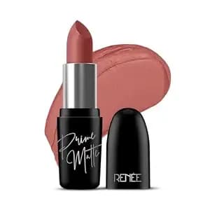 Renee Prime Matte Lipstick - Velvet Mauve, Lightweight & Long-Lasting Formula, Creamy Matte Finish, One Swipe Application, Non-Drying, Vitamin E Infused, 4.5gm - Lightweight