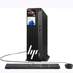 Hp Desktop Pc Elite Sff g9 - 6-Core 5ghz Ryzen-5 Processor(1.3 Times Faster Than Intel i7-1255u) - 16gb ddr5 Ram, 256gb Ssd - Wifi - Bluetooth - Hdmi, Usb, Rj-45 - Windows 11 Pro - Wired Kb & Mouse