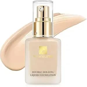 24-Hour Long-Wear Matte Foundation Makeup, Longwear, Medium-Full Coverage, Natural Finish, Waterproof & Hydrating Formula 1 Fl Oz (3n1 Natural White)