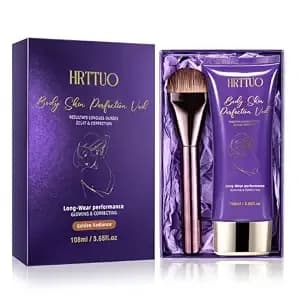Tattoo Cover Up Makeup Waterproof With Brush – Full Coverage Body Concealer For Legs And Scars – Long Wear Leg Makeup For Women For Smooth Natural Finish In Daily Life And Events (Golden Radiance)