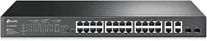 Omada sl2428p, 24 Port Fast Ethernet Smart Managed Poe Switch - 24 Poe+ Ports @250w, W/ 4 Gigabit Ports + 2 Combo Sfp Slots, Omada Sdn Integrated, Poe Recovery, 5 Year Manufacturer Warranty