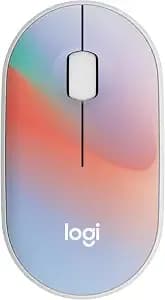 Logitech m340 Compact Ambidextrous Silent Wireless Mouse - Sheer Dream - Silent Clicks, With 2.4 Ghz Usb-A Nano Receiver, 3 Non-Customizable Buttons, 18-Months Battery, Windows Mac Chrome Compatible
