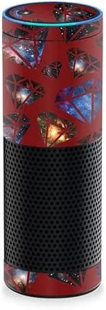 Mightyskins Skin Compatible With Amazon Echo - Diamond Galaxy - Protective, Durable, And Unique Vinyl Decal Wrap Cover - Easy To Apply, Remove, And Change Styles - Made In The Usa