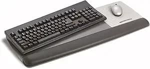 3m Gel Wrist Rest For Keyboard And Mouse With Tilt-Adjustable Platform, Precise Mouse Pad, 25.5 In X 10.6 In, Black (wr422le)
