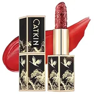 Catkin Moist Lipstick Hydrating High Impact Color Infused With Vitamin E And Avocado Oil Smooth Soft Texture Long Lasting Red Glow Finish 130