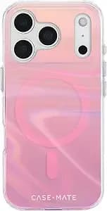 Case-Mate Soap Bubble Iphone 17 Pro Case - Peach Iridescent - Compatible With Magsafe - Stylish Iridescent Phone Case With 12ft Drop Protection - Premium Magnetic Cover For Iphone 17 Pro