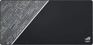 Asus Rog Sheath Blk Gaming Mouse Pad – 35.4” X 17.3", Extra-Large Surface, Ultra-Smooth For Precise Mouse Control, Anti-Fray Stitched Edges, Non-Slip Base - Black/Gray
