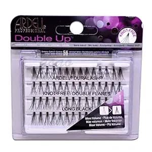 Ardell Double Individuals Knot Free Double Flares Black Long (3 Pack)