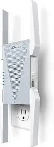 Tp-Link re813xe axe5400 Wi-Fi 6e Range Extender W/Ethernet Port - 5.4 Gbps Tri-Band Wireless Repeater Amplifier - Up To 2800 Sq. Ft., 96 Devices - 6 Ghz Band, 160 Mhz - App Setup - Onemesh Compatible