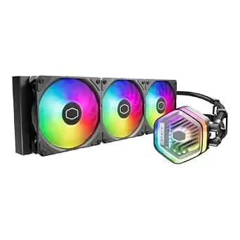 Cooler Master 360 Atmos Performance-Driven Close-Loop Aio Liquid Cooler, r9 - Ultra 9, Dual Chamber Argb Pump, 360 Radiator, Sickleflow Edge Pwm Fans, am5 - 4, Intel Lga 1851 - 1700 Platform