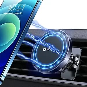 Vicseed For Magsafe Car Mount [Upgraded Strongest Magnet Power] Magnetic Phone Holder For Car Vent 360 Adjustable Magnetic Car Phone Holder Mount For Iphone 17 Pro Max 16 15 14 13 12 Plus Mini