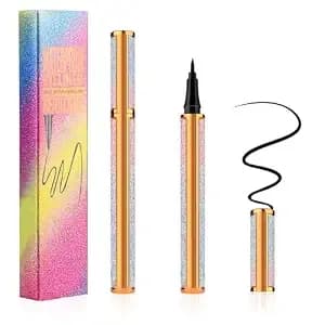 Aomig Waterproof Eyeliner Pencil, Smudge Proof Liquid Eyeliner Pen, Eye Liner Pencils With Felt Tip, Smudge Resistant Eye Liners, Long Lasting Wear, Easy To Apply, Vegan Formula, Cruelty-Free, Black