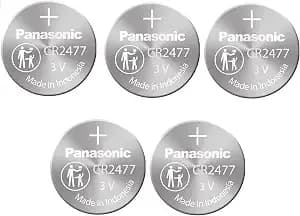 Panasonic cr2477 3v Lithium Cell Battery (Pack Of 5)