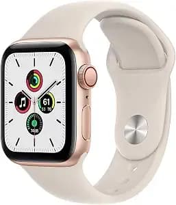 Apple Watch Se 40mm Gps + Cellular Gold Aluminum Case - Starlight Sport Band (Renewed)