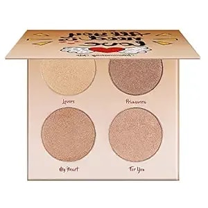 Glow Kit 4 Color Illuminator Love Light Highlighter & Bronzer Shimmer Face Matte Palette