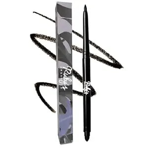 Ruby'S Organics Kohl Eyeliner Smoked Black - 3 In 1 Brow Filler + Kajal + Eyeliner - With In-Built Smudger, Extra Smooth - Organic Eye Makeup, 0.35g Matte Finish