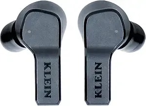 Klein Tools aeseb1s Smart Sense True Wireless Safety Earbuds With Bluetooth And Situational Awareness, 26db Hearing Protection, 30-Hr Runtime