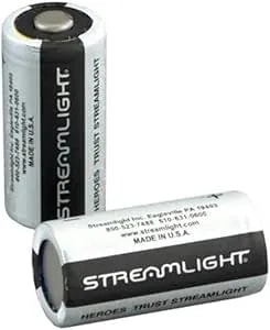 Streamlight cr123 Batteries, 2 Pack
