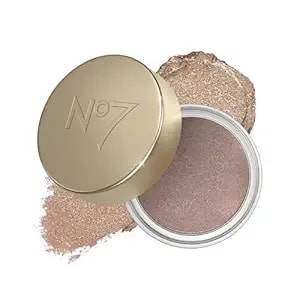 no7 Pro Artist Gilded Glimmer Cream Eyeshadow - Buildable Shimmer Eye Shadow For Bold, One-Swipe Color - Silky Long Wear Eye Makeup - Pearl Glow (3.4g)