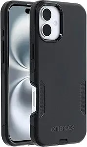 Otterbox Iphone 16 Phone Case - Commuter Series – Slim, Rugged, Dual-Layer Protection, Magsafe Compatible, Shock-Absorbing, Drop Resistant - Non-Retail Packaging - Black