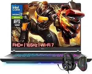 Asus Rog Strix g16 Gaming Laptop, Intel Core i7 Processor 14650hx, Geforce Rtx 5060, 16” Fhd+ 16:10 165hz/3ms Display, 32 Gb ddr5, 1 Tb Ssd, Wi-Fi 7, Windows 11 Pro, Gaming Headset And Mouse Set