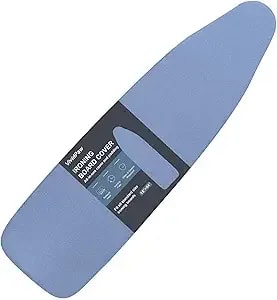 Vividpaw Ironing Board Cover And Pad, Standard Size 15x54, Thick Padding - Elastic Edge, Silicone Coated, Scorch Resistant, Adjustable Fastener, Heavy Duty Padded Iron Board Covers (Blue)