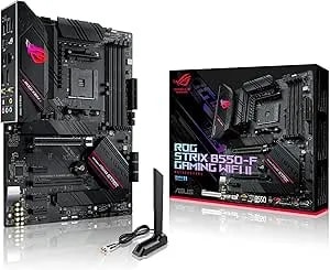 Asus ROG Strix B550-F Gaming Wifi II AMD AM4 (3rd Gen Ryzen) ATX Gaming Motherboard (Pcie 4.0,Wifi 6E, 2.5Gb LAN, BIOS Flashback, HDMI 2.1, Addressable Gen 2 RGB Header And Aura Sync)