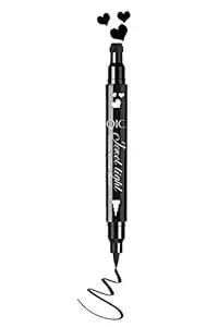 Go Ho Black Liquid Eyeliner Stamp,Heart Stamp Eyeliner Makeup,Heart Gifts,Double-Seal Waterproof Eyeliner Pen,Long-Lasting Smudge-Proof Eye Liner Makeup Tools,1 Pc