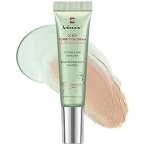 Cc Red Correct Cream With Centella Asiatica & Spf 25 – Color Correcting Green Primer For Redness, Blemishes, Acne Marks – Lightweight, Hydrating Face Makeup For Sensitive Skin & Redness Corrector