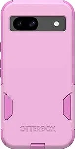 Otterbox Google Pixel 8a Commuter Series Case - Run Wildflower (Pink), Slim & Tough, Pocket-Friendly, With Port Protection
