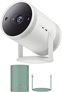 Samsung Sp-lff3claxxza 30-100 Inch The Freestyle gen2 Smart Projector With A Samsung Vg-sclb00ns The Freestyle Skin And Cradle - Forest Green (2023)