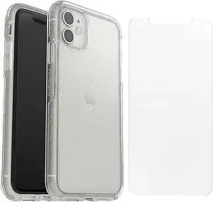 Otterbox Symmetry Series Clear Case For Iphone 11 & Iphone Xr (Only) Amplify Glass Screen Protector - Non-Retail Packaging - Stardust - Clear